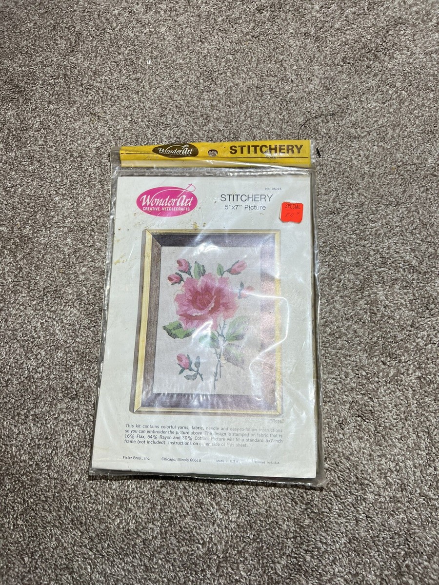 Wonder Art Stitchery Kit ROSE Stitchery Embroidery No Wonder Art Stitchery Kit ROSE Stitchery Embroidery No