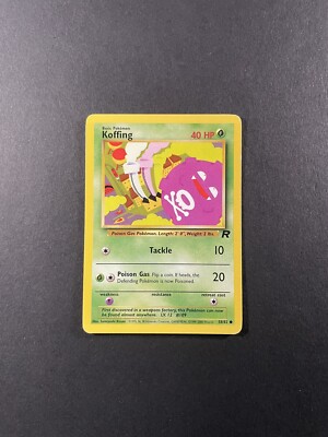 2000 Pokémon Team Rocket - Koffing No. 58/82