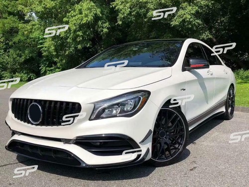 Parachoques delantero CLA45 alerón aero aletas para Mercedes CLA C117 X117 180 200 250 - Imagen 6 de 12