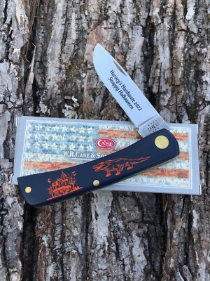 CASE XX *g 2022 SFO SNAPPY HALLOWEEN BLUE SYNTHETIC SOD BUSTER JR