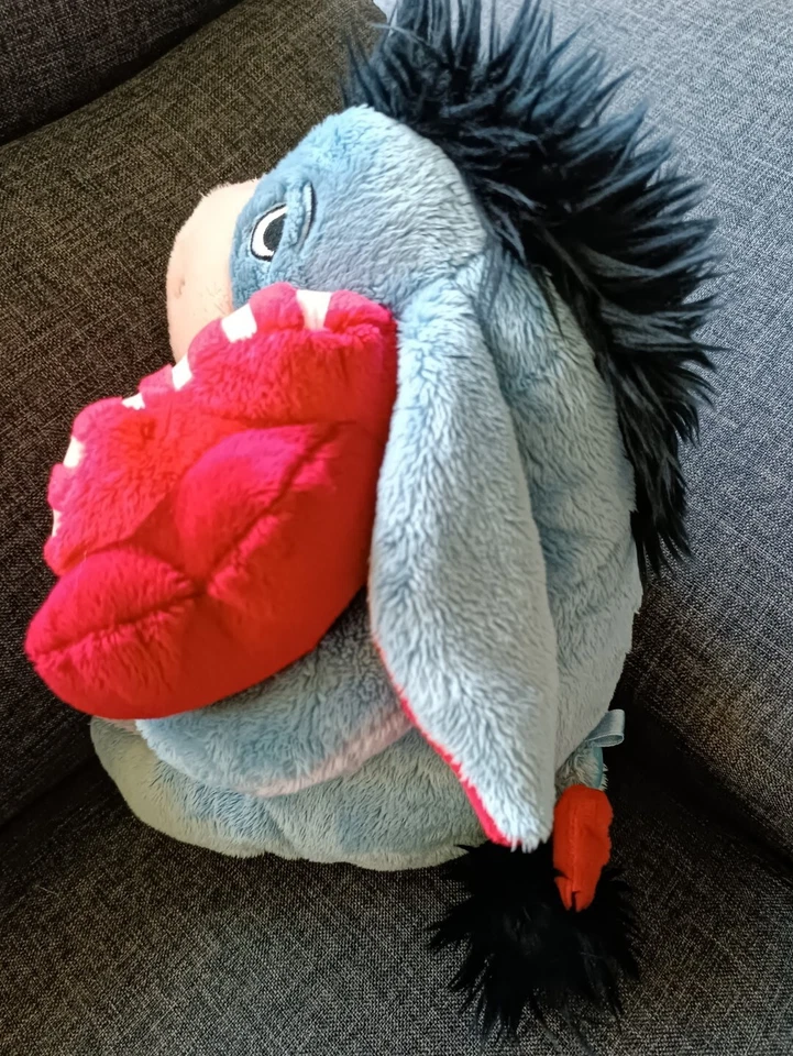 449🌟Peluche âne Bourriquet DISNEY NICOTOY Winnie L'ourson " I love you "  25 cm - Photo 4/4