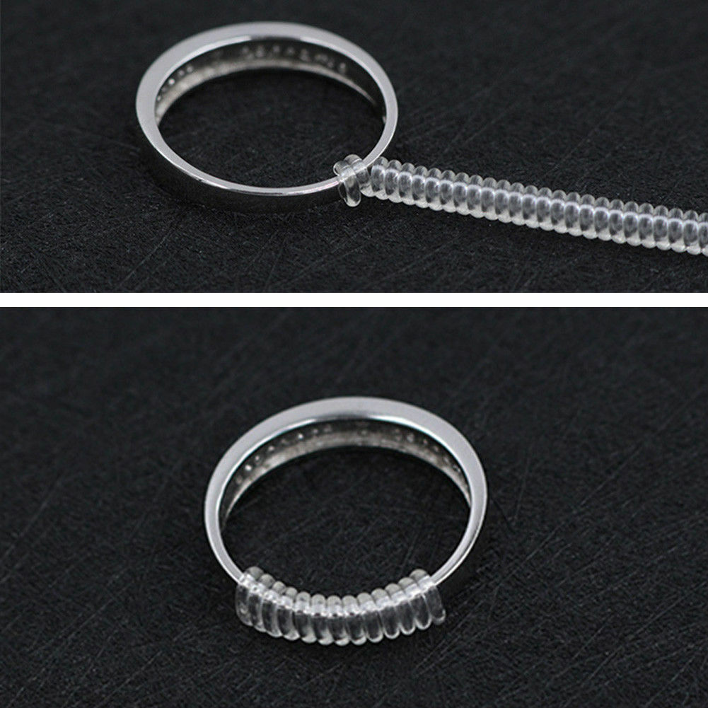 1 Sheet Ring Size Adjuster,Invisible Clear Silicone Sticker,Non Slip - Foto 3