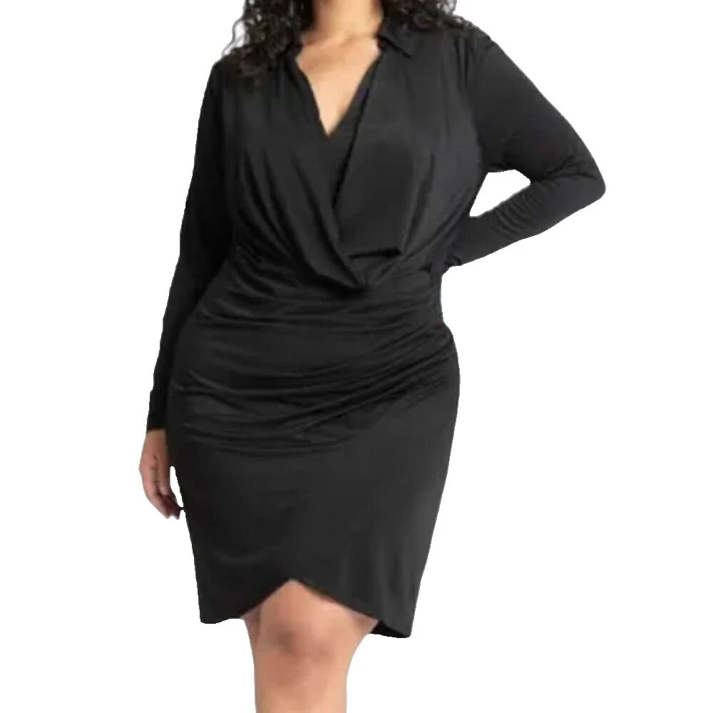 Longitud de la rodilla Camisa Talla grande Vestidos