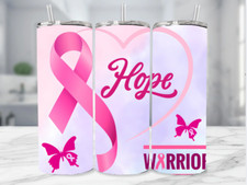 Breast Cancer Awareness Sublimation Stainless Steel Tumbler Straw - 20 Oz 5