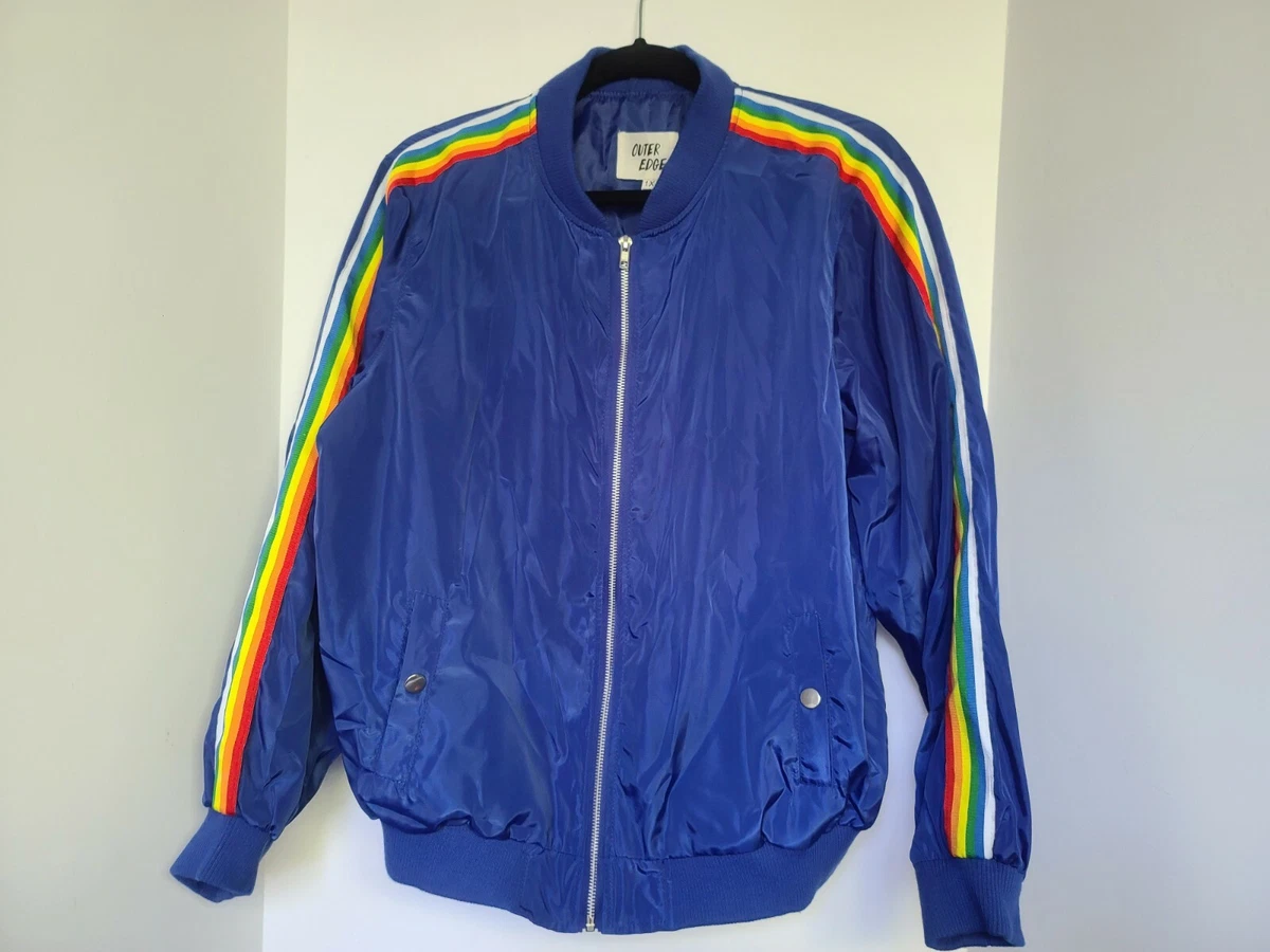 Rainbow windbreaker jacket sale