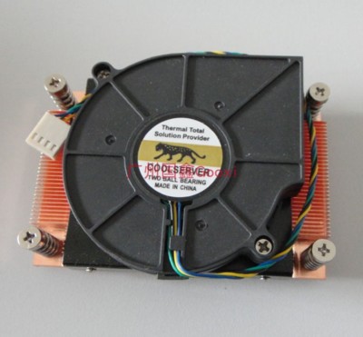 1U server CPU cooler 2011pin active 4-wire temperature control Intel E5 platform