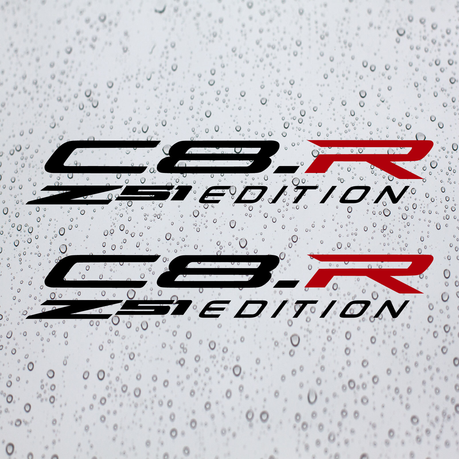 R Backwords R Sticker (Set of 2 ) C8.R Z51 Edition Decal for Corvette Vinyl Sticker Rear ...