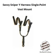 Savvy Sniper - Y Harness Single Point Vest Mount - OD GREEN - Choose Extension!
