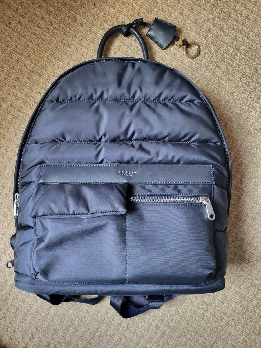 Radley London Southwood Lane Ink Blue Luxury Backpack in Good