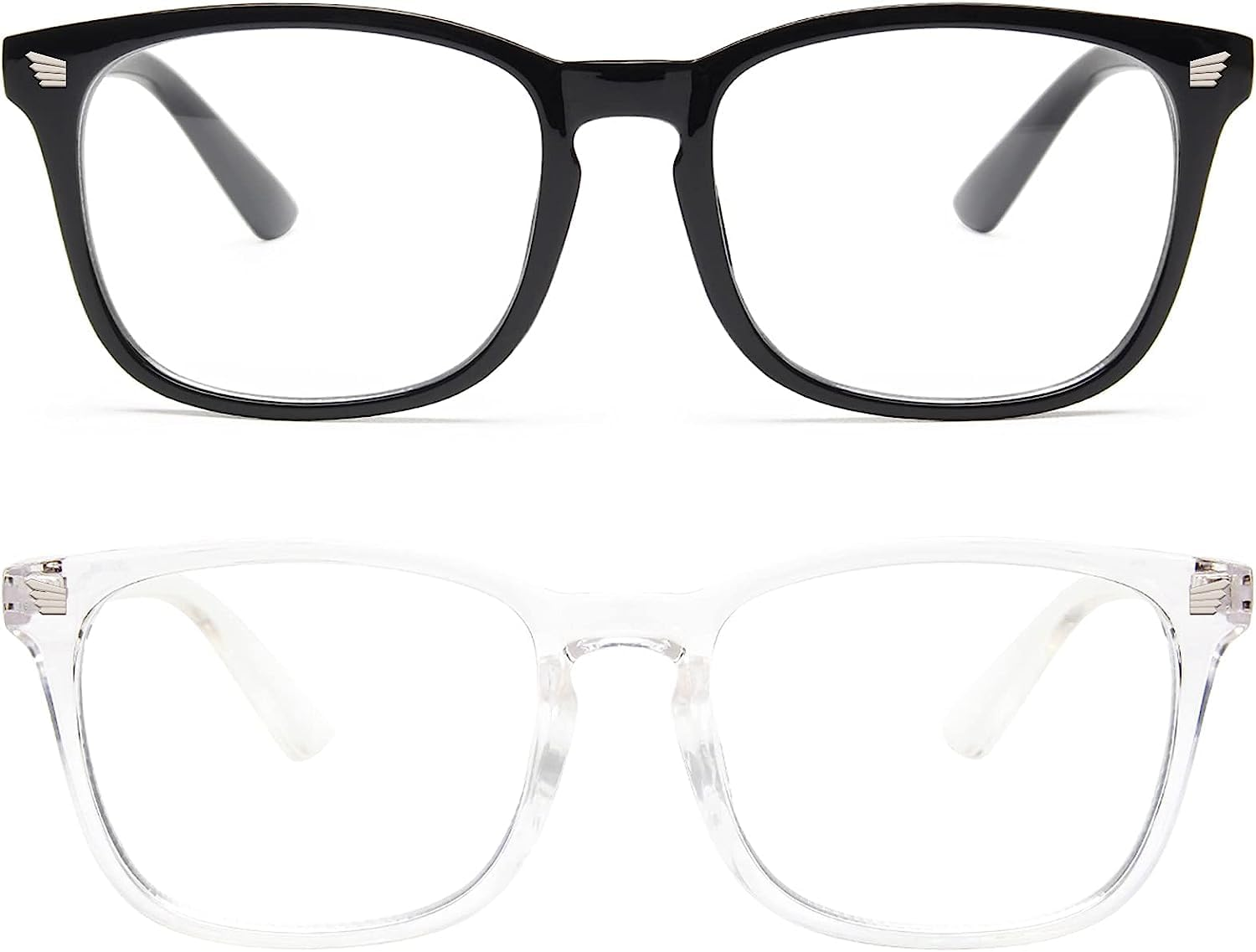 2 Pack Blue Light Blocking Glasses, Computer Reading/Gaming/Tv/Phones Glasses fo
