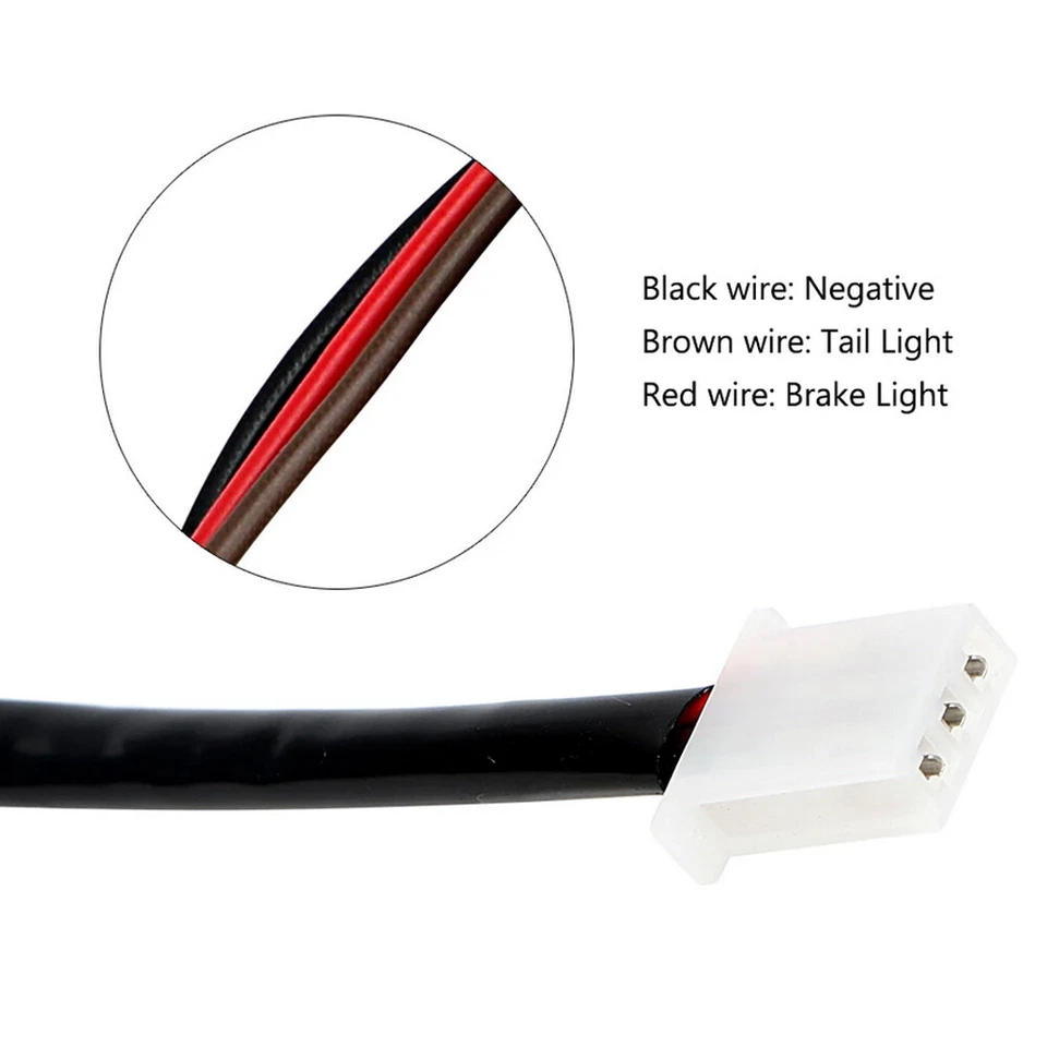 Luz traseira de freio de motocicleta indicador lâmpada LED QUADRICICLO QUADRICICLO acessórios - Imagem 4 de 4