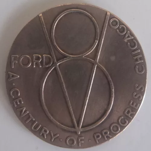 Ford Exposition V8 medal from 1934 Chicago World's Fair, "A Century of Progress"