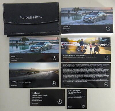 Dossier de bord + mode d'emploi Mercedes Classe S série W222 état 2019