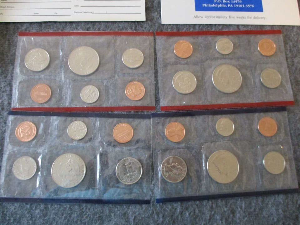 1990-95 US MINT PROOF + UNCIRCULATED + 1992 SILVER PROOF SET(27) - READ - Image 4 of 4