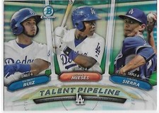 2018 Bowman Talent Pipeline #TP-LAD Yaisel Sierra/Johan Mieses/Keibert Ruiz NM-M