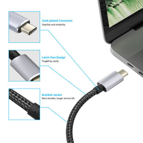 Cable Thunderbolt 3 USB C a DisplayPort 1.4 8K 4K USB 3.1 Tipo C a DP, imagen 3