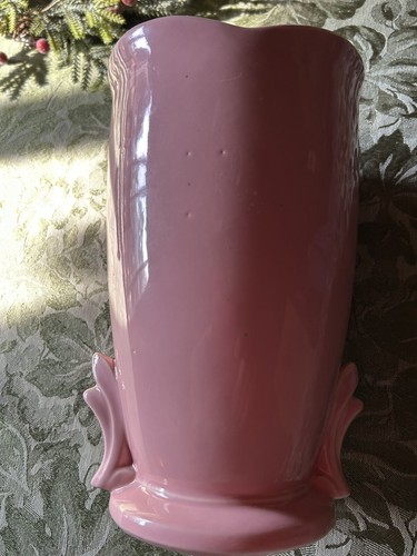 McCoy ๐ Vintage MCM Mid Century Modern Pink Ceramic Pottery Winged Vase Planter - Picture 2 of 7