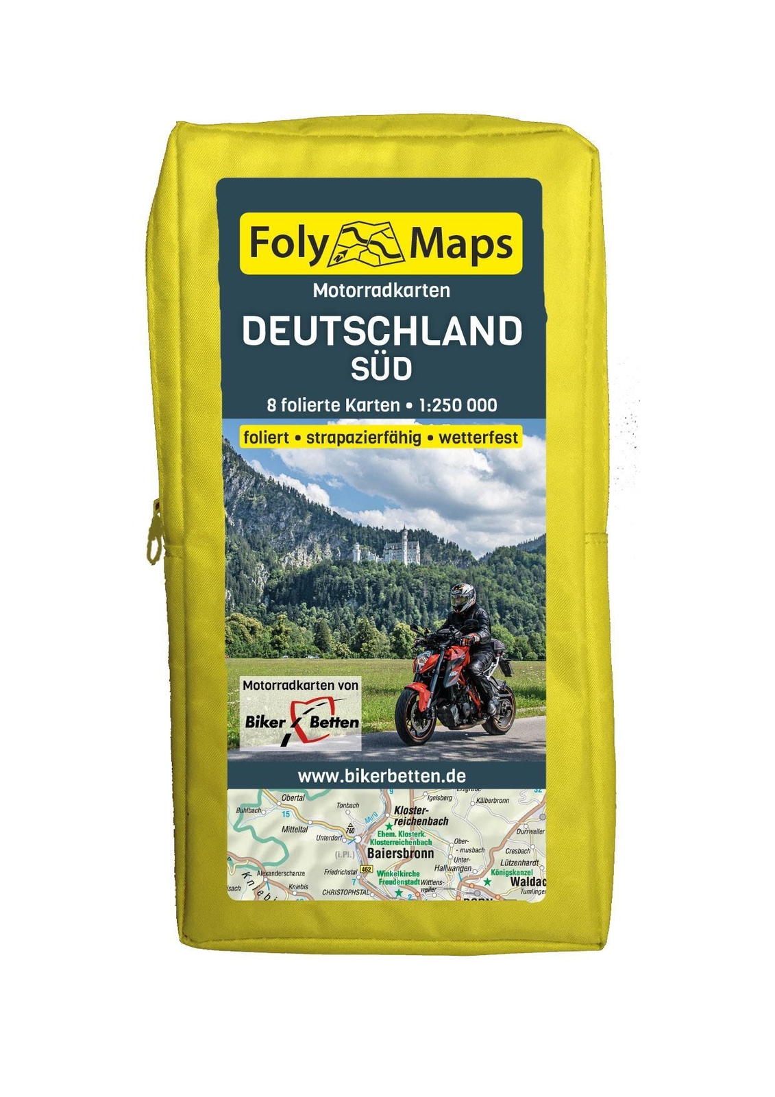 Thumbnail - Folymaps Motorradkarten Deutschland Süd 1 : 250 000 | (land-)karte |