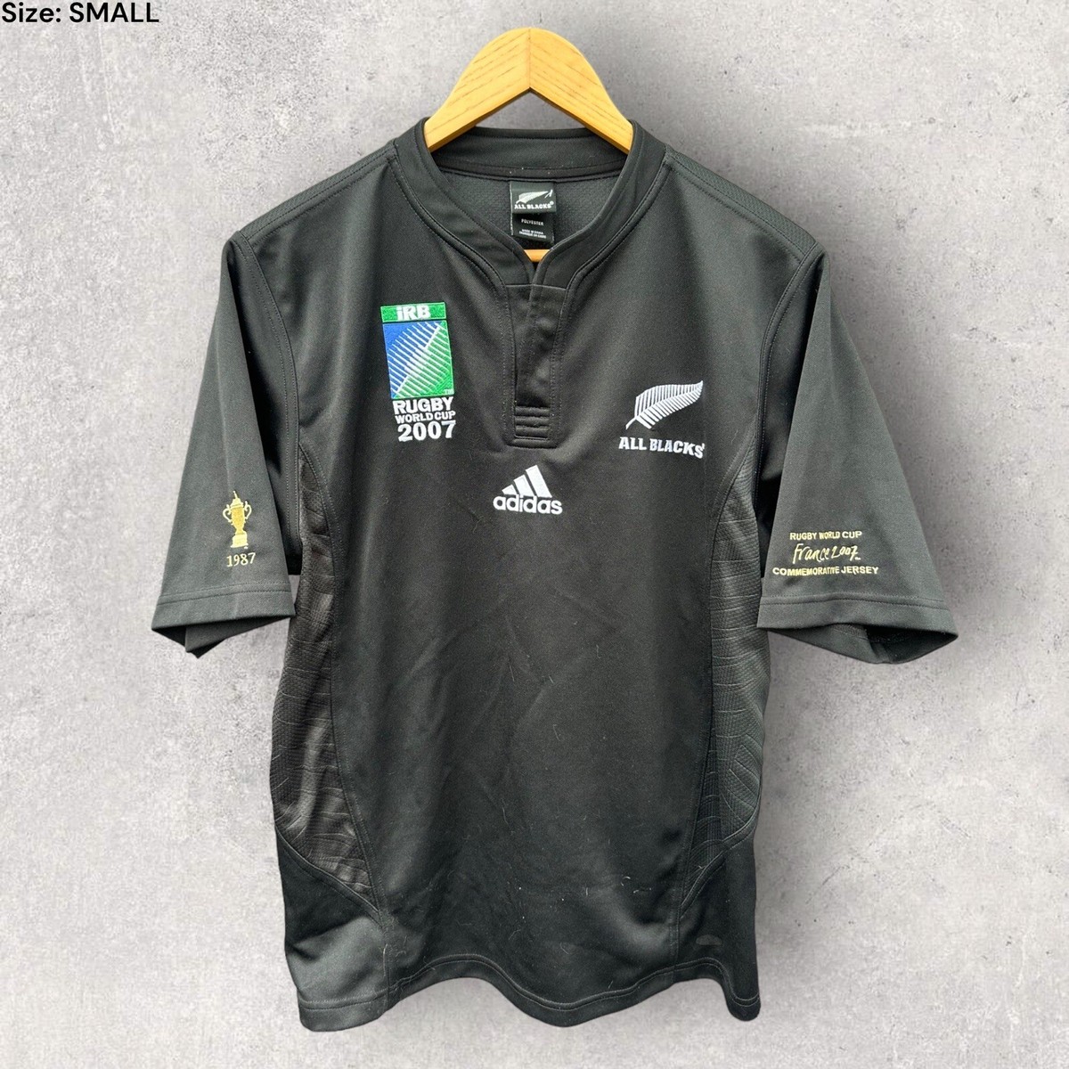 ALL BLACKS トレーニングラグビーシャツ 2007ワールドカップタイプ Classic Rugby Shirts | 2007 New Zealand All Blacks Vintage