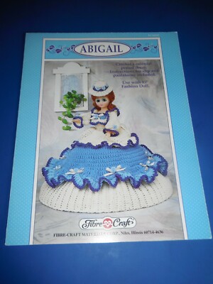 Fibre-Craft Abigail Puppenoutfit Häkelanleitung FCM332 sehr guter Zustand