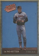 1993 TRIAD NOLAN RYAN WHATABURGER MINI BLANK BACK CARD! 1st No-Hitter HAND TRIM!