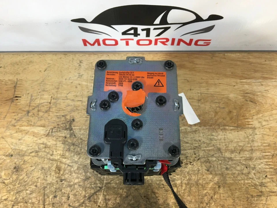 Audi R8 V8 2009 diestro pasajero lado derecho retractor cinturón seguridad *defecto* OEM 2346 Foto 4 de 4