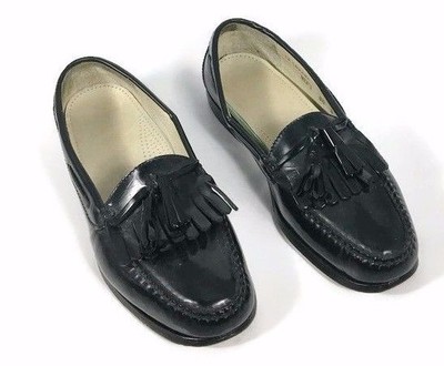 Men's Cole Haan Tassel Loafers Black Leather Tassel Loafers