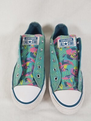 Size Converse Chuck Taylor All Star Low Teal Pink Purple Dot