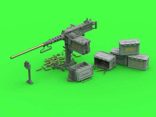 Master GM-35-063 1:35 scale Browning M2HB .50 cal mg on tank mount WWII version
