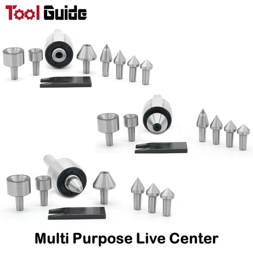 7-Tip Replaceable Revolving Live Center Multi-Purpose Metalworking Lathe Set MT5 - Picture 3 of 7