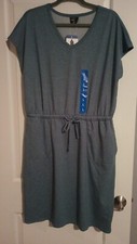 32 Degrees Cool Heather Porcelain Blue Romp Dress Summer Lightweight Women Large