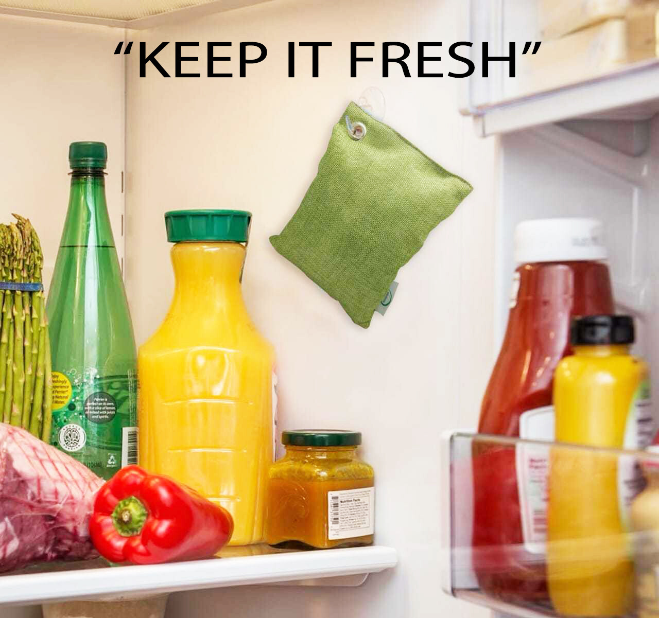 4 pack Air Purifying Bag Bamboo Charcoal 750g, Nature Fresh Air