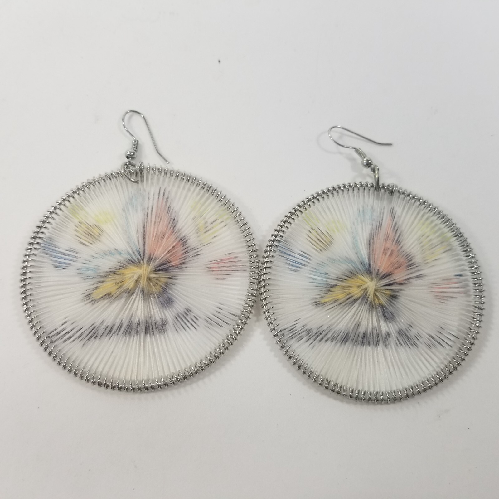 Butterfly Thread String Art Dangle Earrings Anima… - image 1