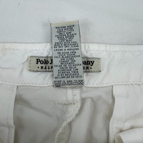 Ralph Lauren Polo Jeans Co Pants Crop Capri Women's Sz 10 White Stretch - Picture 9 of 19