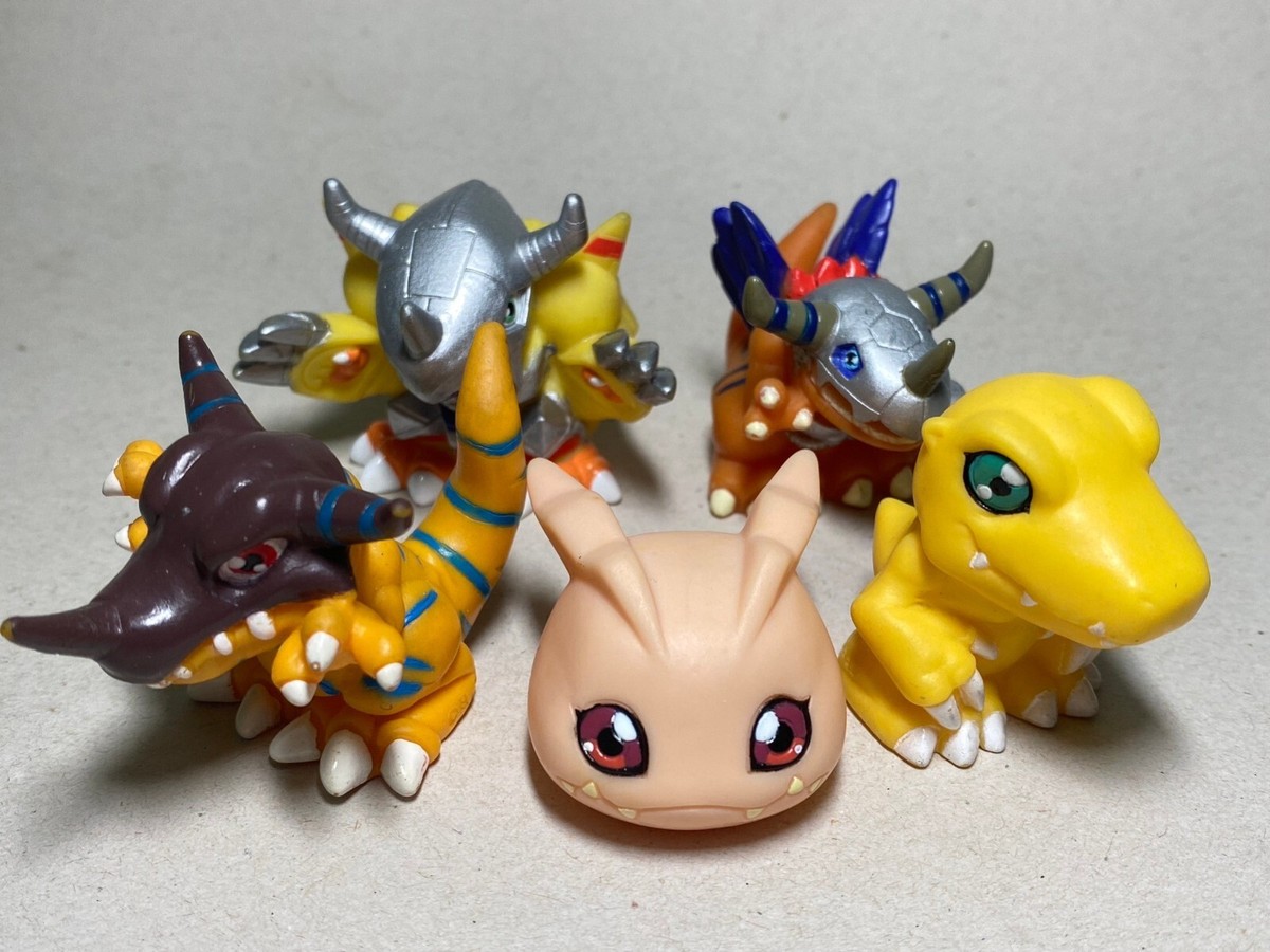 Agumon, Greymon, WarGreymon Digimon Adventure Bandai Finger Agumon, Greymon, WarGreymon Digimon Adventure Bandai Finger