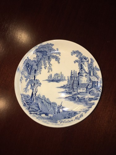 johnson brothers made in england mini plate coaster Blue water mill - Picture 2 of 10