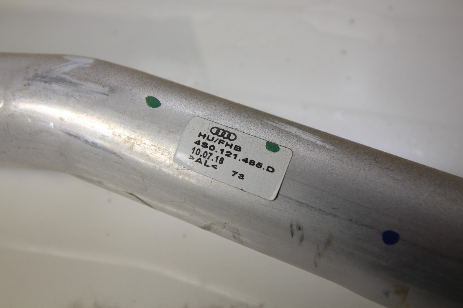 17-21 AUDI R8 V10 PLUS RWS OEM ENGINE COOLING COOLANT PIPE 4S0121485D GENUINE