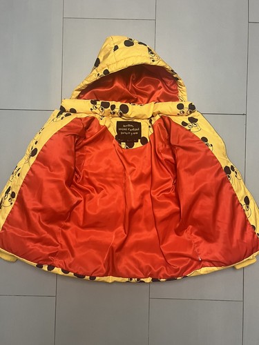 Mini Rodini Ritzratz Yellow Puffer Coat US9 Removable Hood Poly Fill - Picture 5 of 8