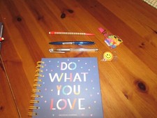 DO WHAT YOU LOVE journal, badge & pen bundle 3 - PAPERCHASE, ideas & goals book