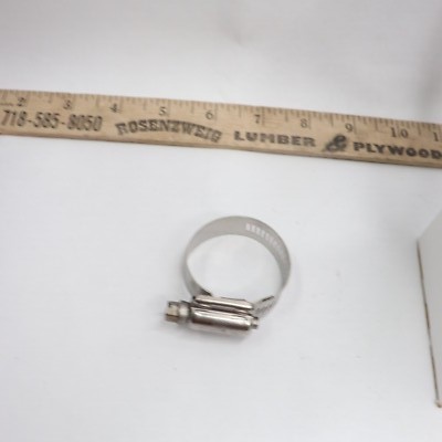 (10-Pk) Ideal Tridon Worm Drive Clamp Stainless Steel 1 - 1-3/4'' x 5/8'' W