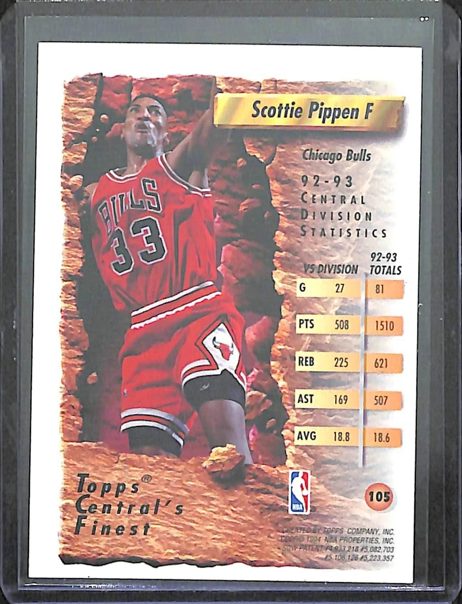 1993-94 Topps Finest Finest Moments Refractor #105 Scottie Pippen