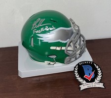Brandon Graham Signed Philadelphia Eagles Kelly Green Mini Helmet Beckett Wit