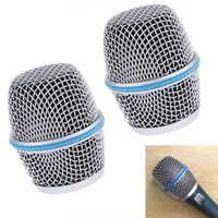 2 Pcs Microphone Grille Head Mesh Fits For Shure Beta 87A Replacement AJ#