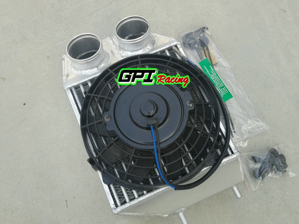Intercool de montaje lateral de aluminio de 5" para ventilador Renault 5 R5 GT Turbo Super BC40 85-91 Foto 2 de 4