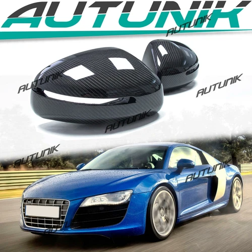 Real Carbon Fiber Side Mirror Covers 1pair For Audi TT TTS R8 MK2 8J 2007-2014