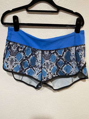 Lululemon size Run Times Short Lined Snake Print Running Shorts