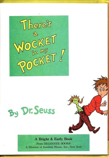 "There's a Wocket in my Pocket" by Dr Seuss (1974) Beginner Books - Picture 2 of 5