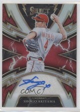2021 Panini Select Sparks Signatures Holo Prizm 70/75 Shogo Akiyama Auto rs2