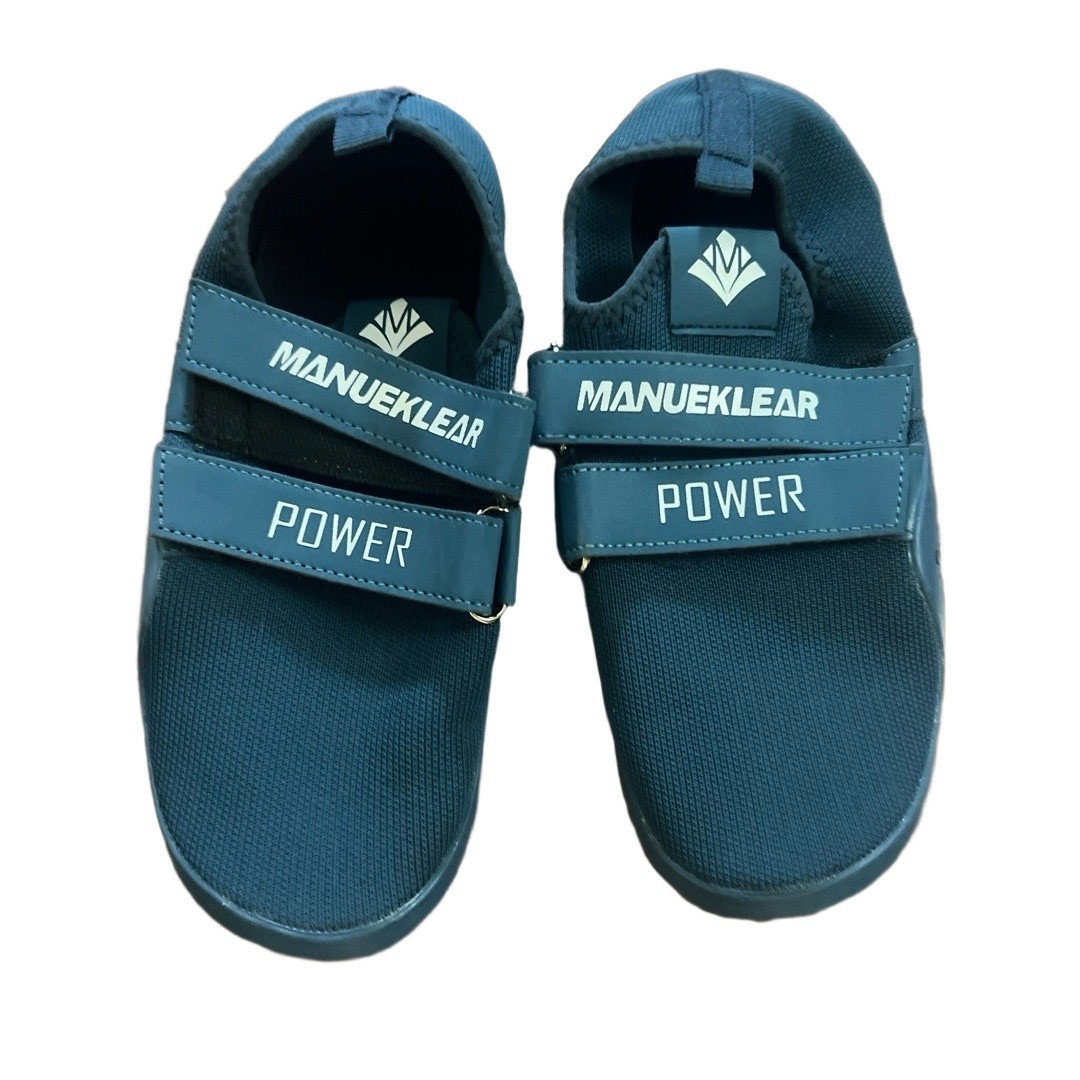 MANUEKLEAR Weightlifting Shoes US 7.5 Barefoot Deadlift Squat Dark Blue Teal