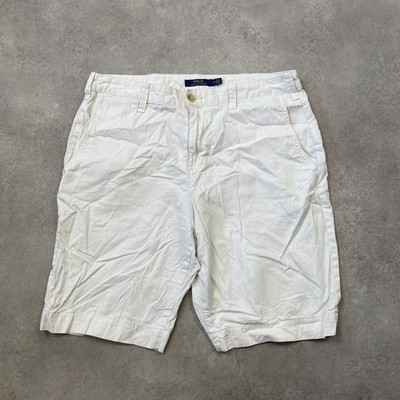 Polo Ralph Lauren Damen 34'' Twill Sommer Shorts, weiß